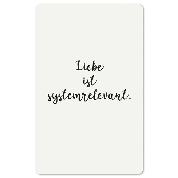 Mini-Postkarte – Liebe ist