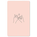 Mini-Postkarte – Pinkie promise