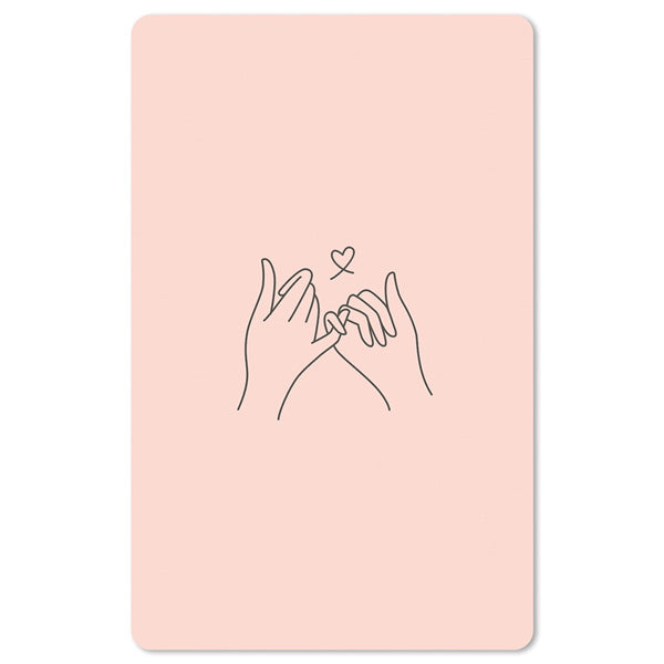 Mini-Postkarte – Pinkie promise