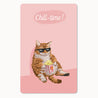 Mini-Postkarte – Chill time! | Katze
