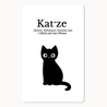 Mini-Postkarte – Katze