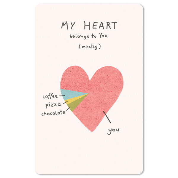 Mini-Postkarte – My heart