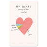 Mini-Postkarte – My heart