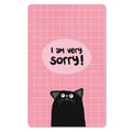 Mini-Postkarte – I am very sorry! | Katze