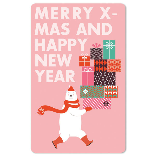 Mini-Postkarte – Merry X-Mas