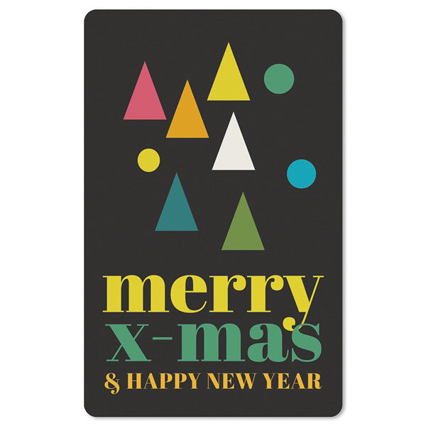 Mini-Postkarte – Merry x-mas