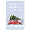 Mini-Postkarte – Christmas car