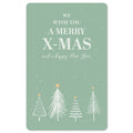 Mini-Postkarte – We wish you a merry x-mas