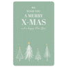 Mini-Postkarte – We wish you a merry x-mas