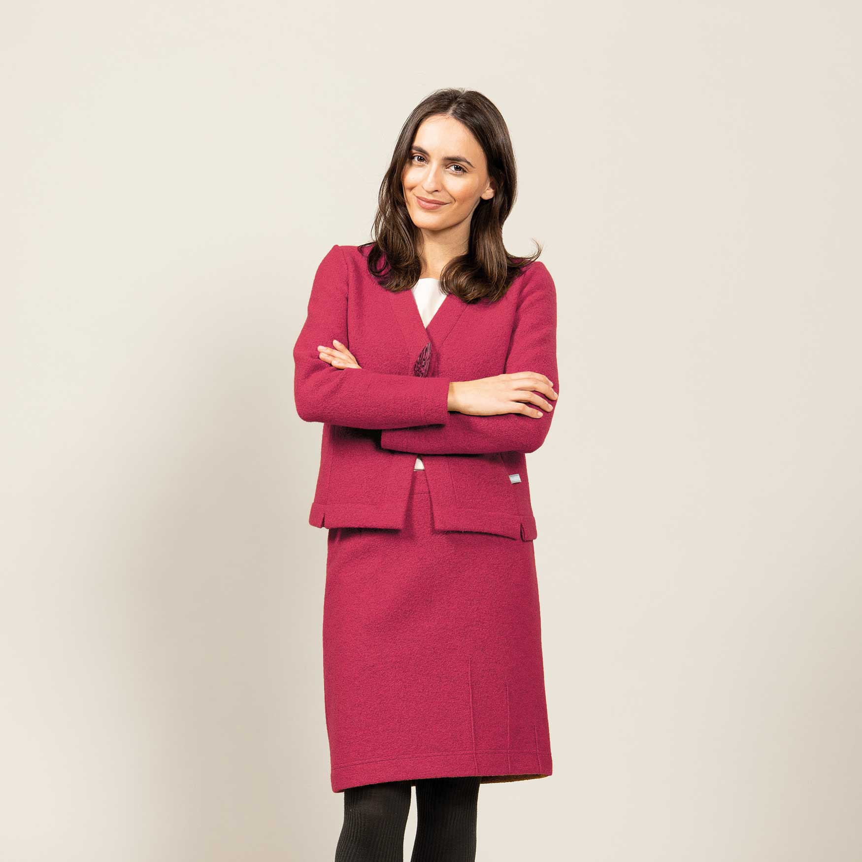Einknopfjacke – Walk uni