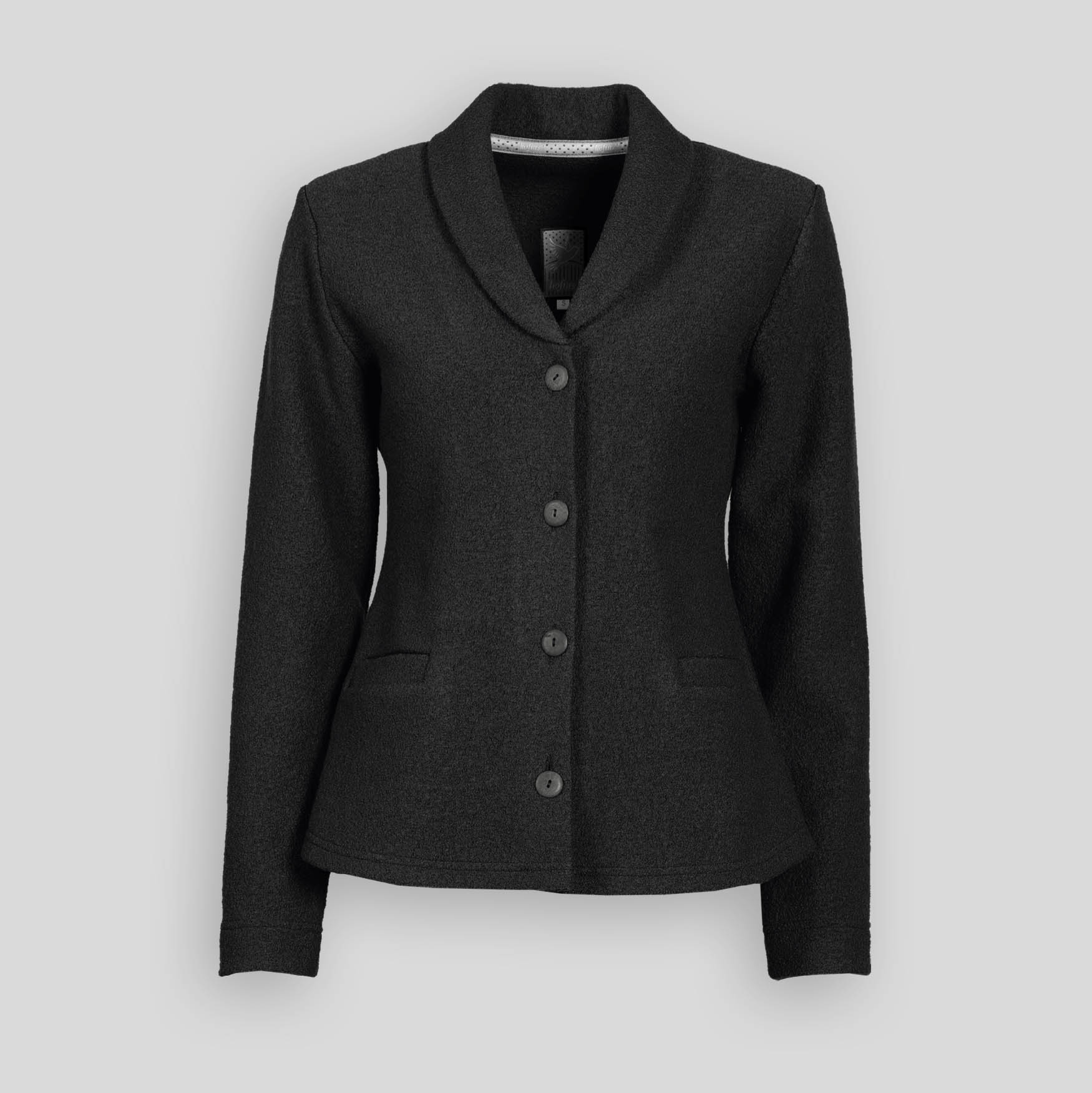 Schalkragenjacke – Walk uni