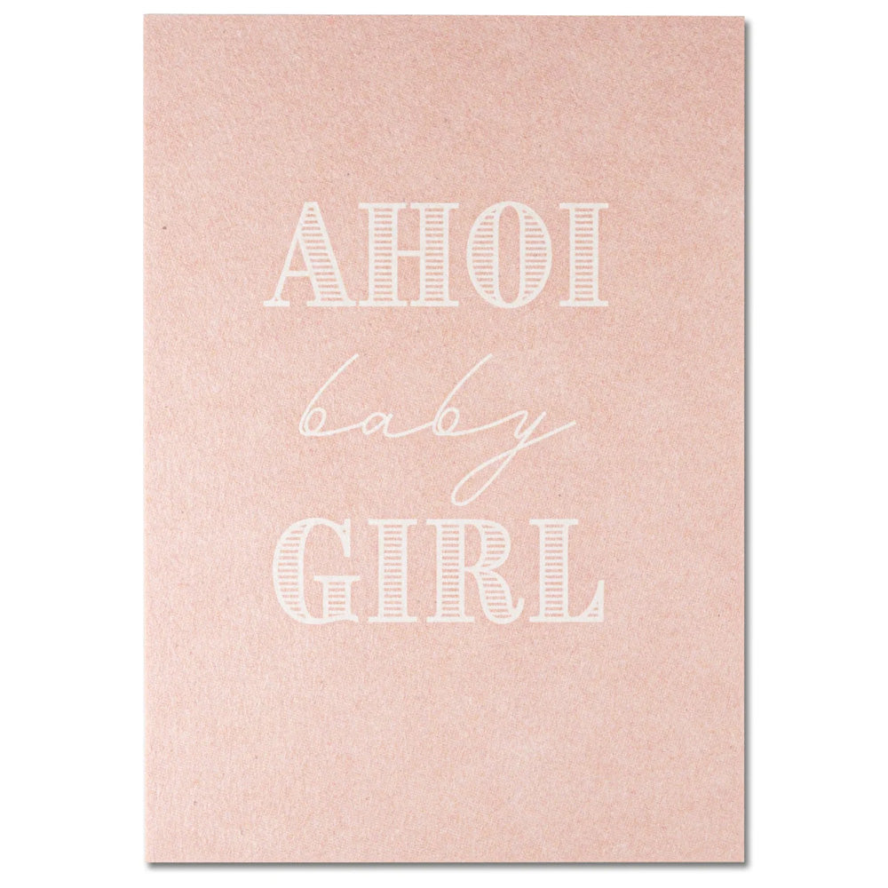 Grußkarte – Geburt | Ahoi baby girl