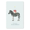 Mini-Postkarte – Happy Birthday | Zebra