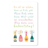 Mini-Postkarte – Schön, dass es dich gibt | Geburtstag