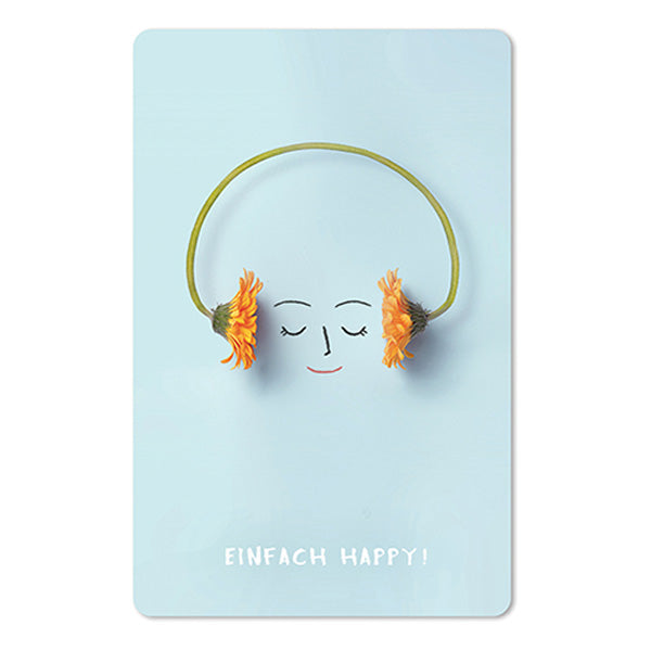 Mini-Postkarte – Einfach happy