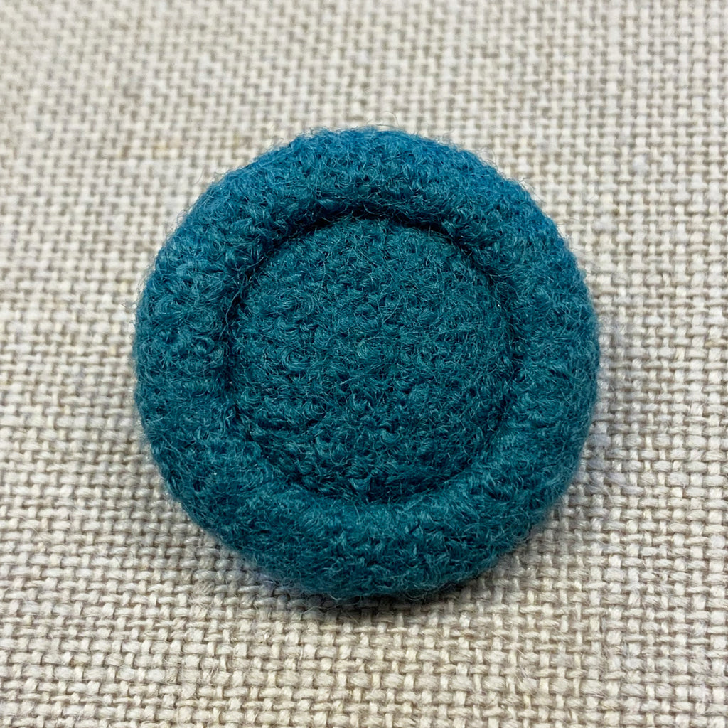 Wollknöpfe uni | blau-grün 44" – 5er-Set