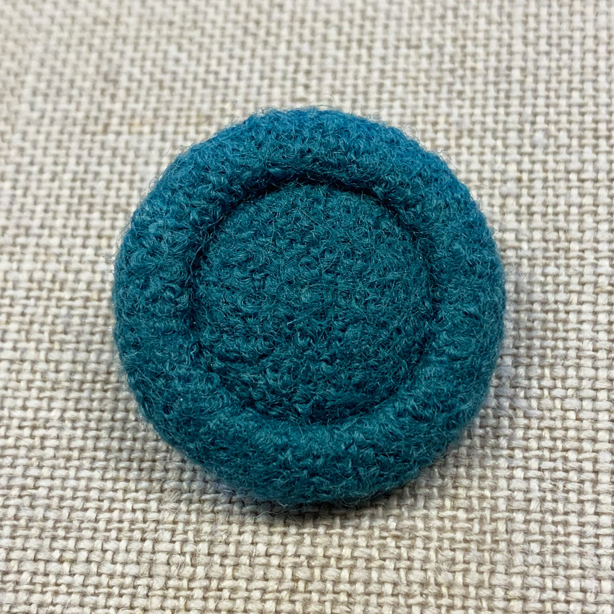 Wollknöpfe uni | blau-grün 44" – 5er-Set