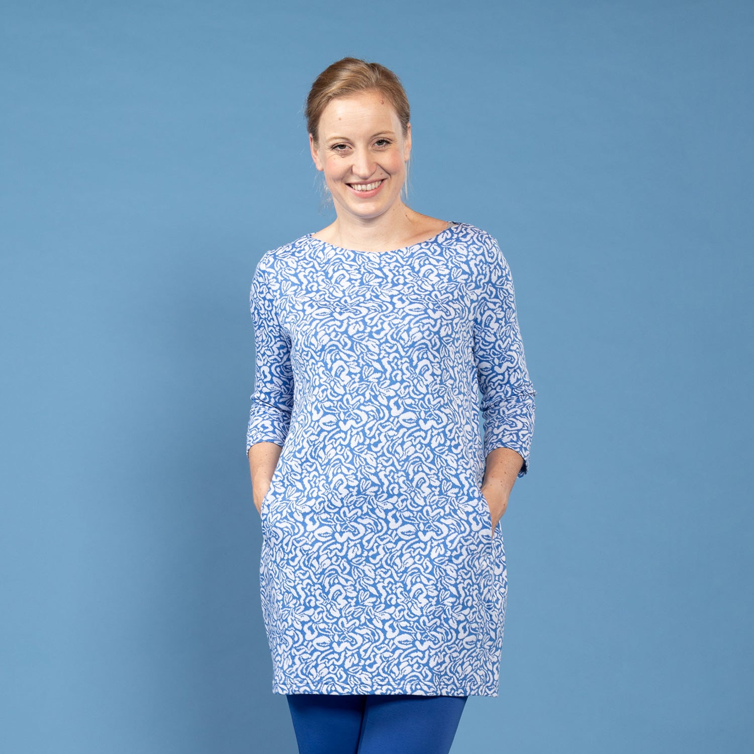 O-Kleid mit Taschen