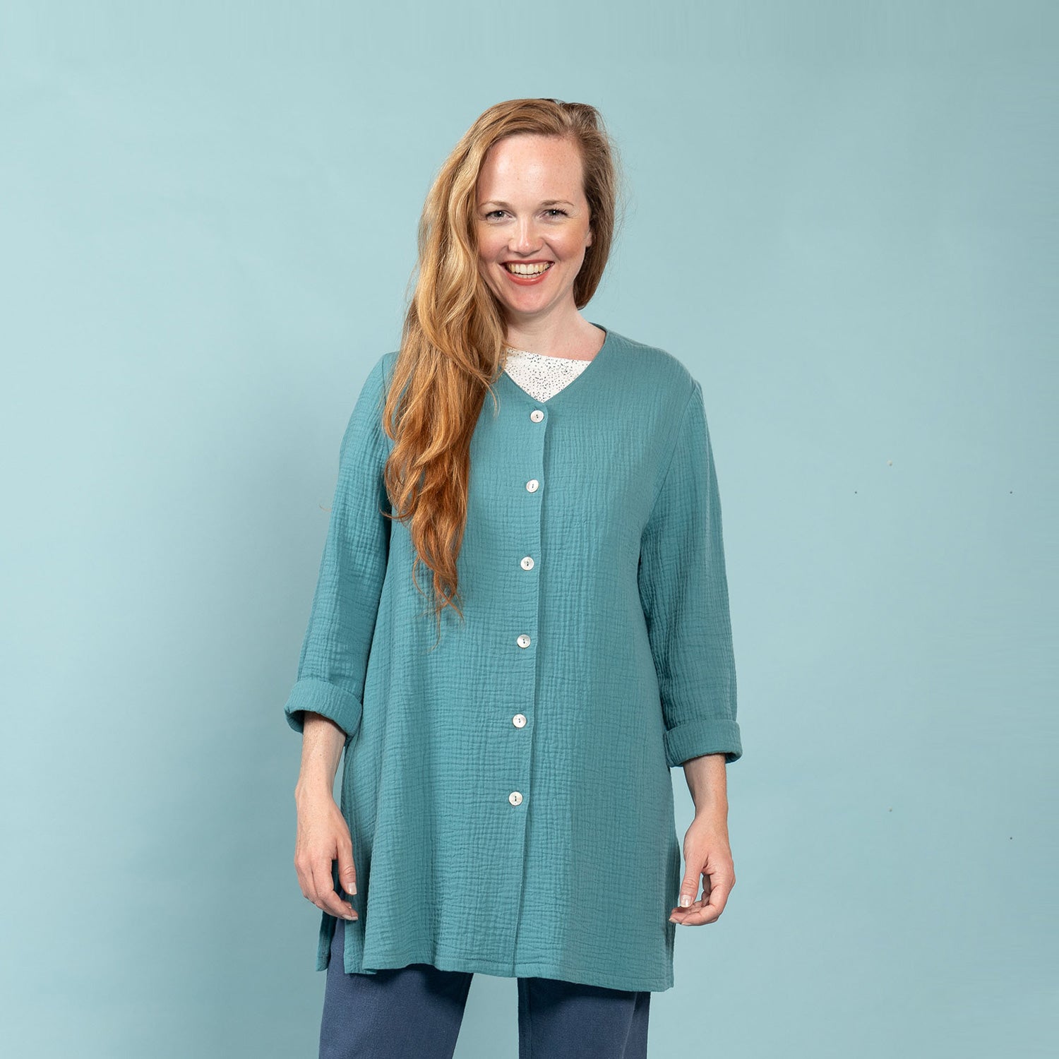 Longbluse – Sina | Musselin