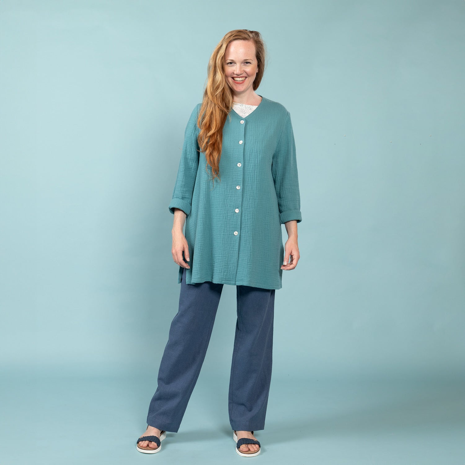 Longbluse – Sina | Musselin