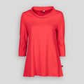 A-Linienshirt mit Kragen