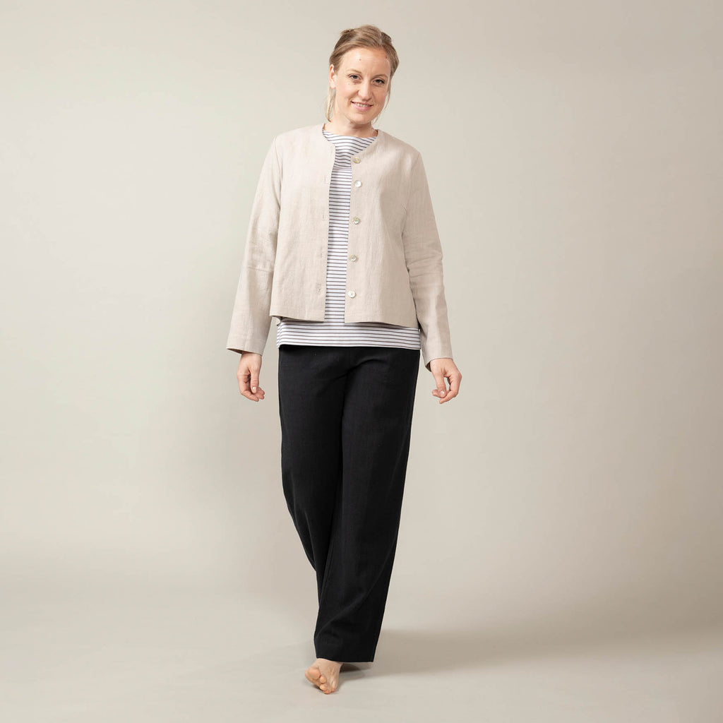 Blusenjacke Leinen – Fanni
