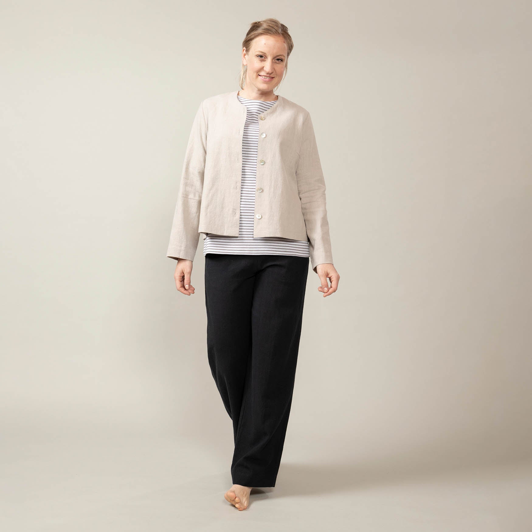 Blusenjacke Leinen – Fanni