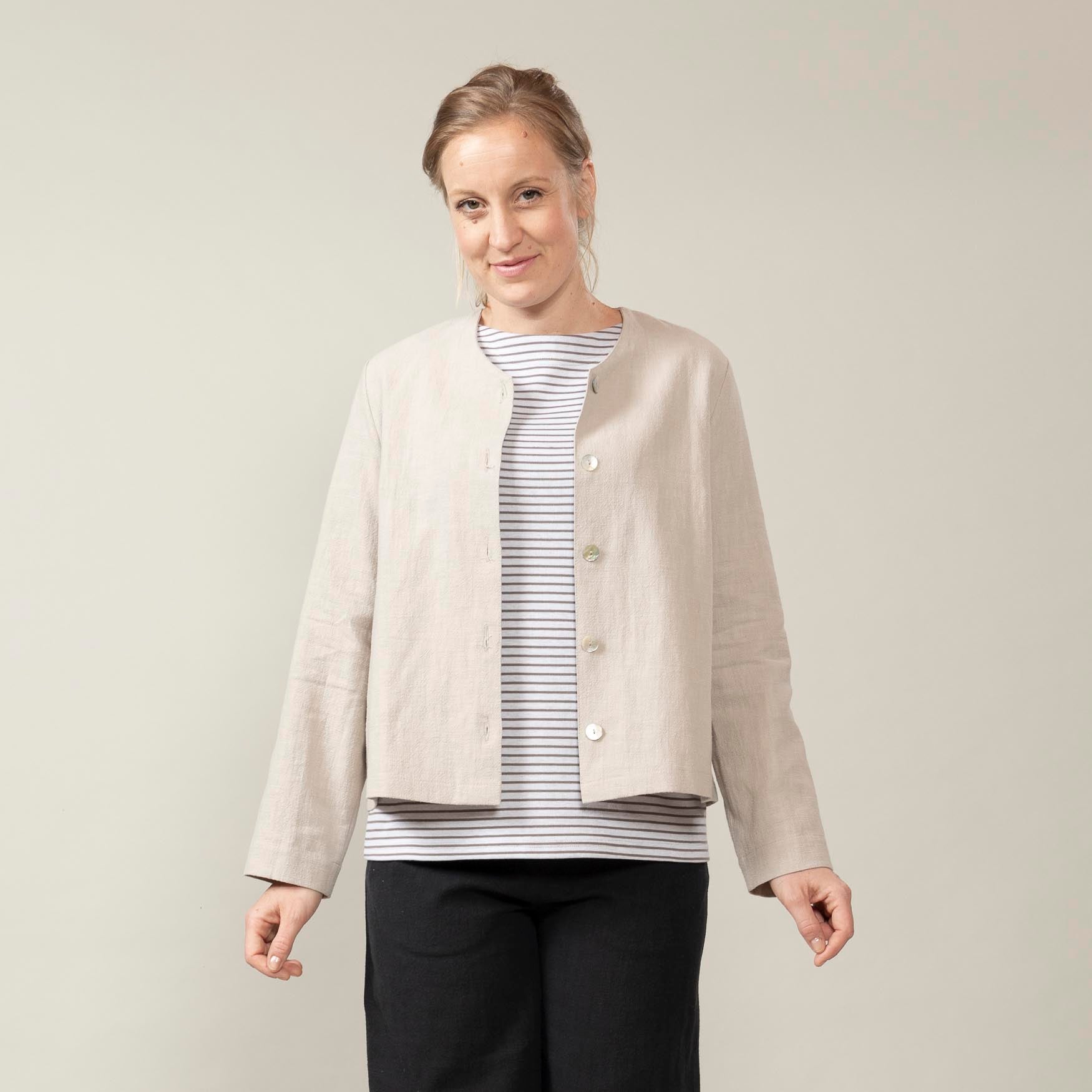 Blusenjacke Leinen – Fanni
