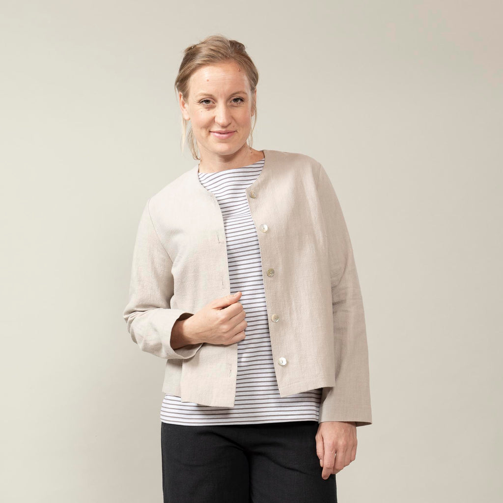 Blusenjacke Leinen – Fanni