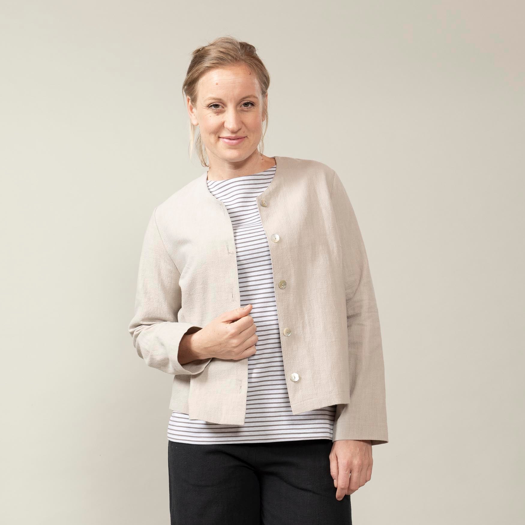 Blusenjacke Leinen – Fanni