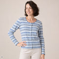 klassische Jacke blau – Vorderansicht, mit KI bearbeitet