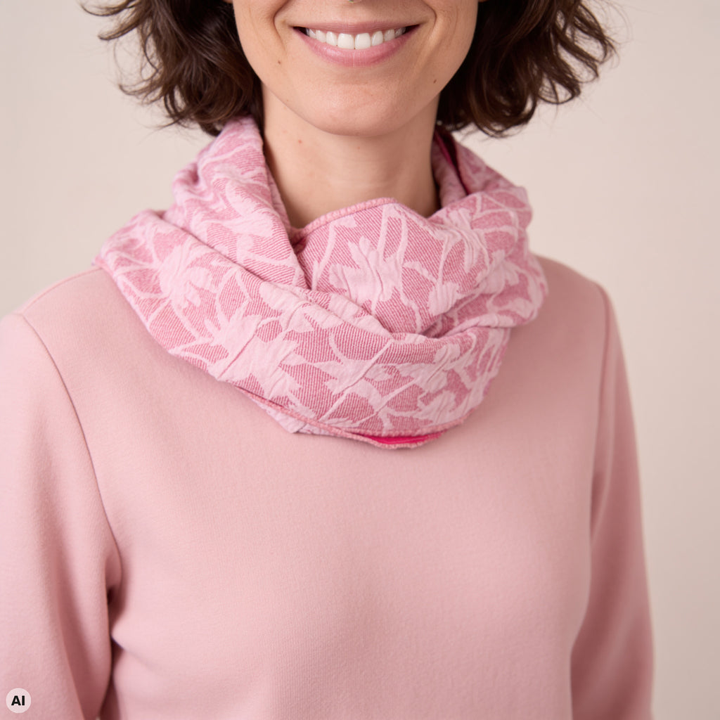 Loop rosa – Detailansicht, mit KI bearbeitet