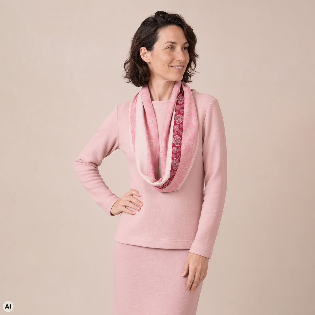Loop rosa – Vorderansicht, mit KI bearbeitet