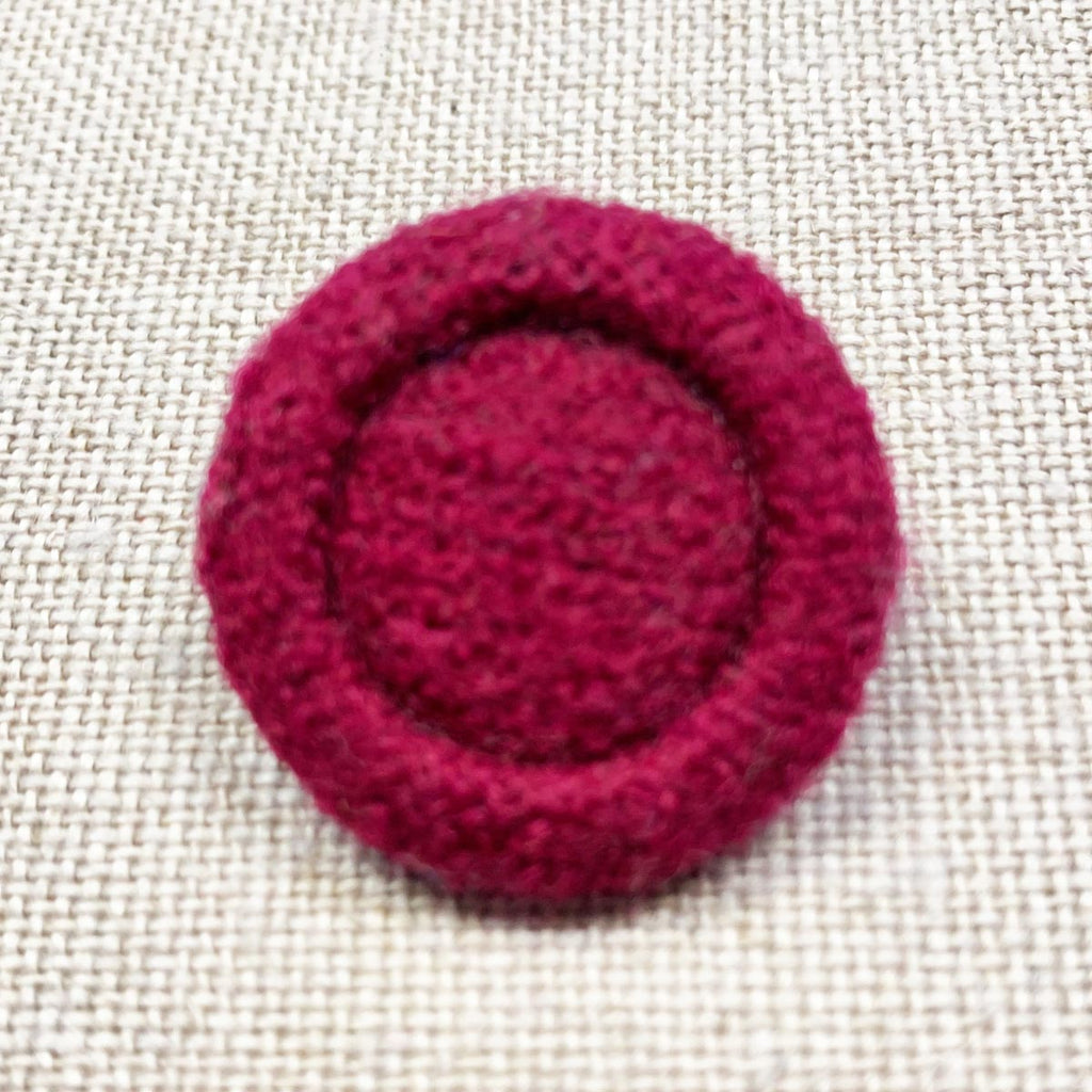 Wollknöpfe uni | rot-pink 44" – 5er-Set