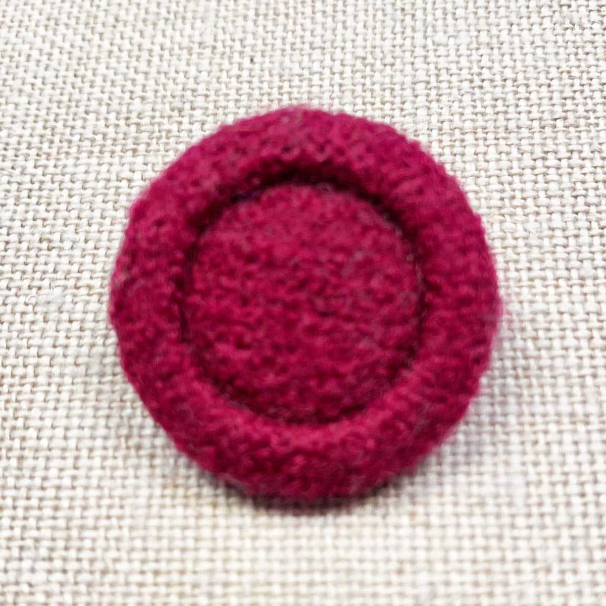 Wollknöpfe uni | rot-pink 44" – 5er-Set