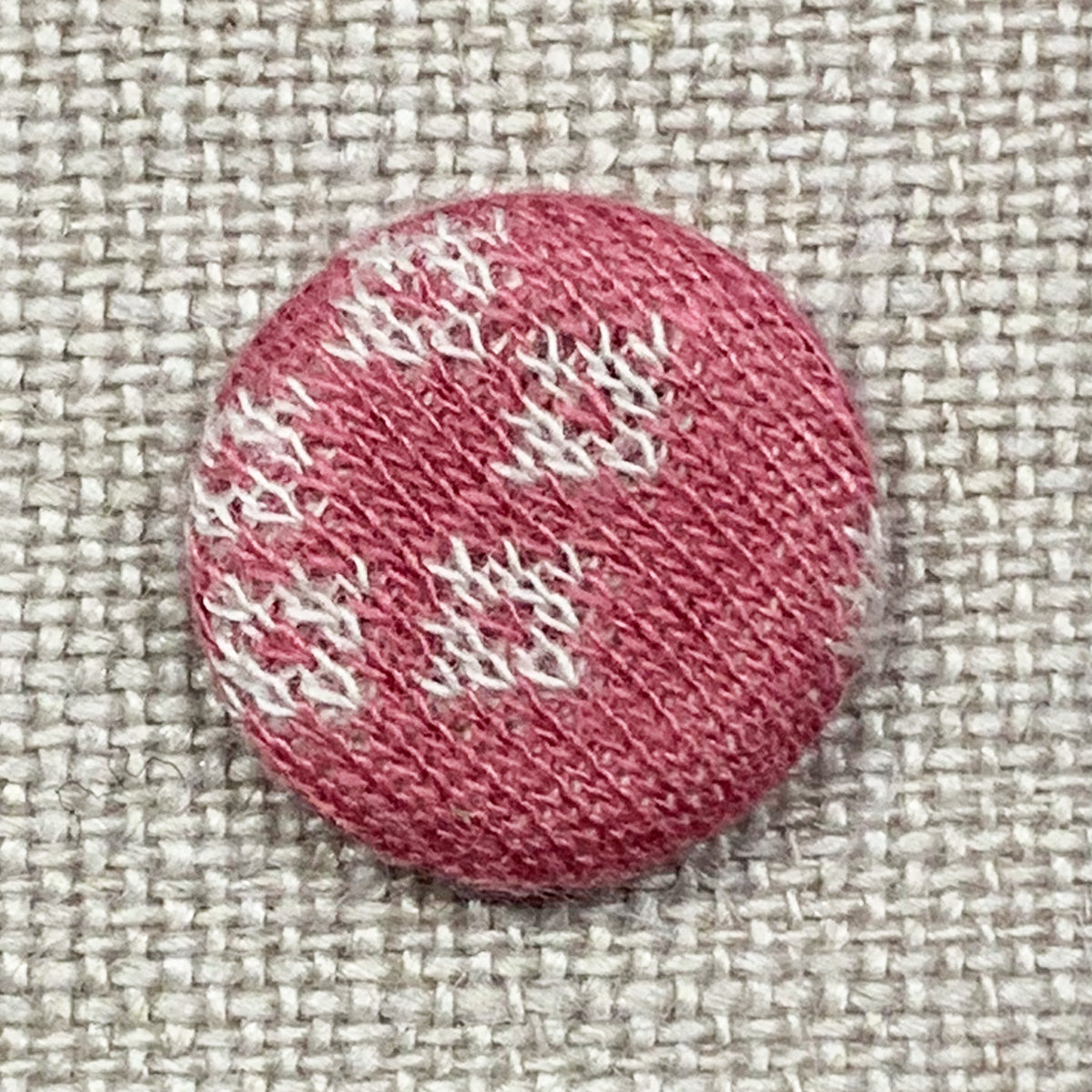 Knöpfe bezogen | Jacquardstrick  28" – 6er-Set