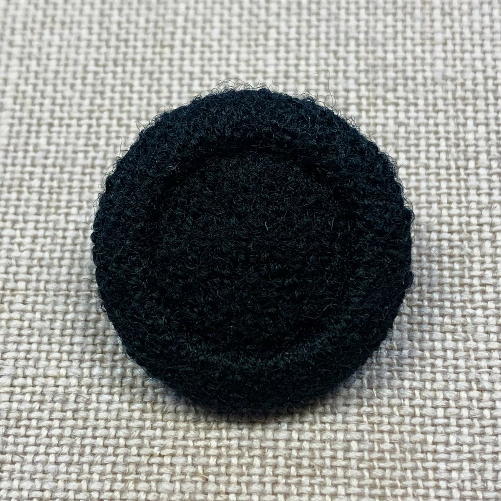 Wollknöpfe uni |schwarz-braun 44" – 5er-Set