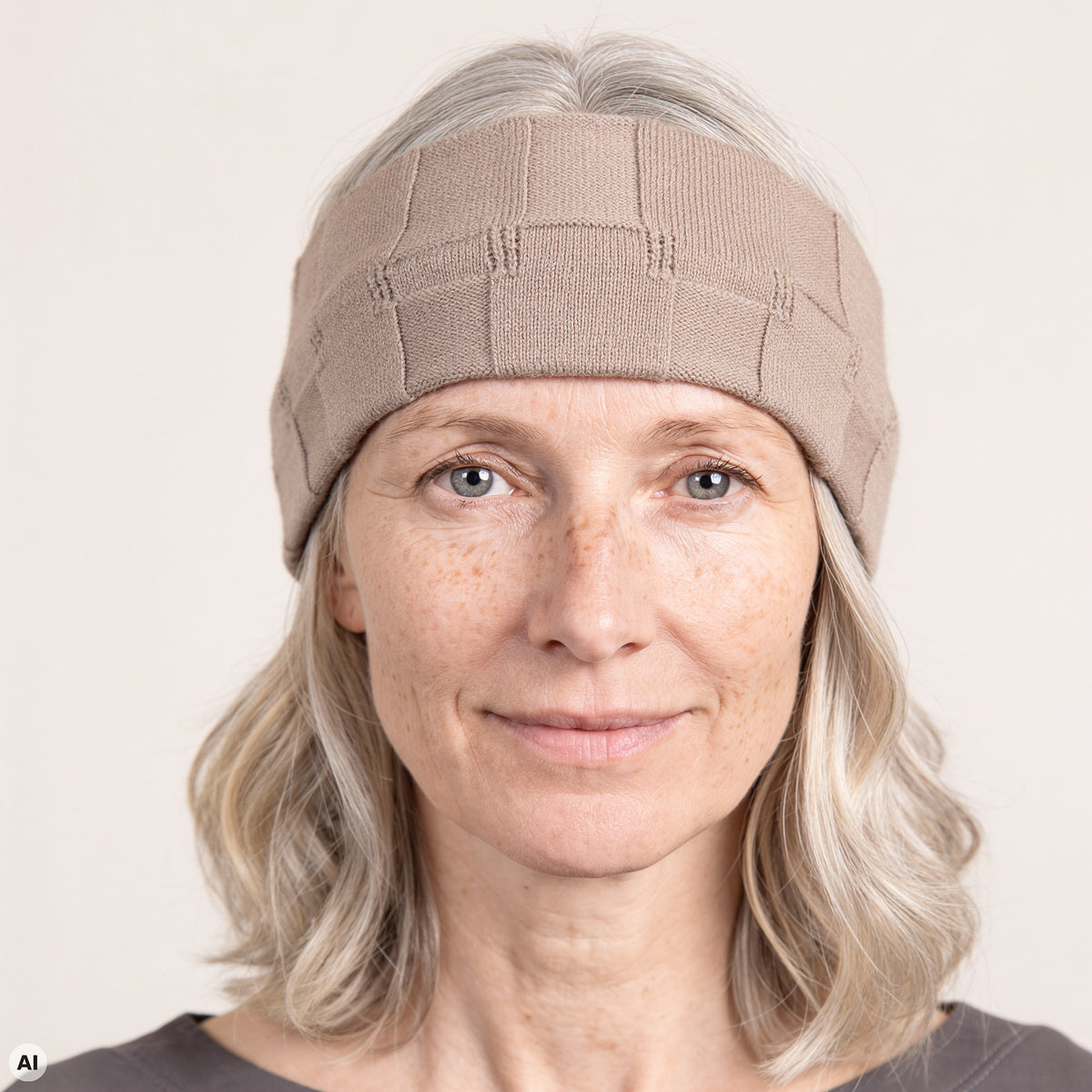 Stirnband natur – Nahaufnahme, mit KI bearbeitet