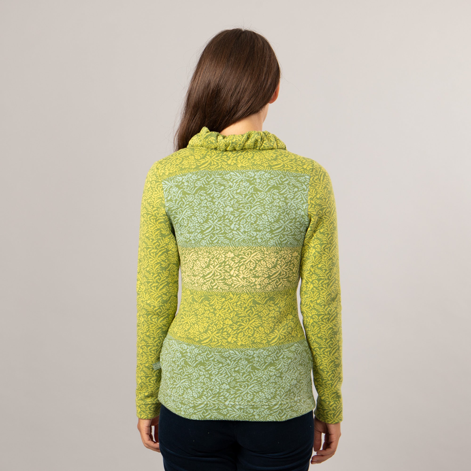 Jacke mit Rüschenkragen