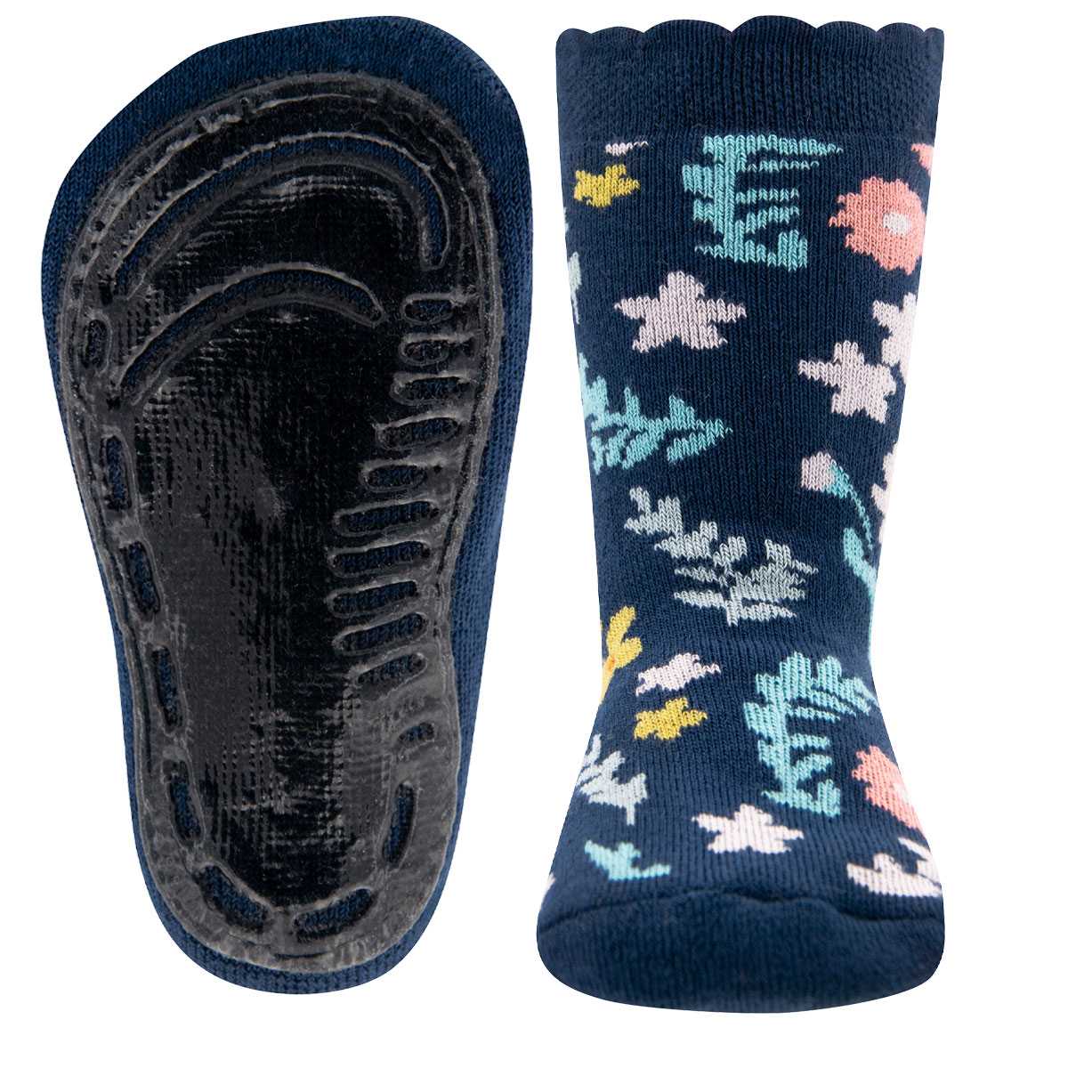 Stoppersocken Softstep – Blümchen