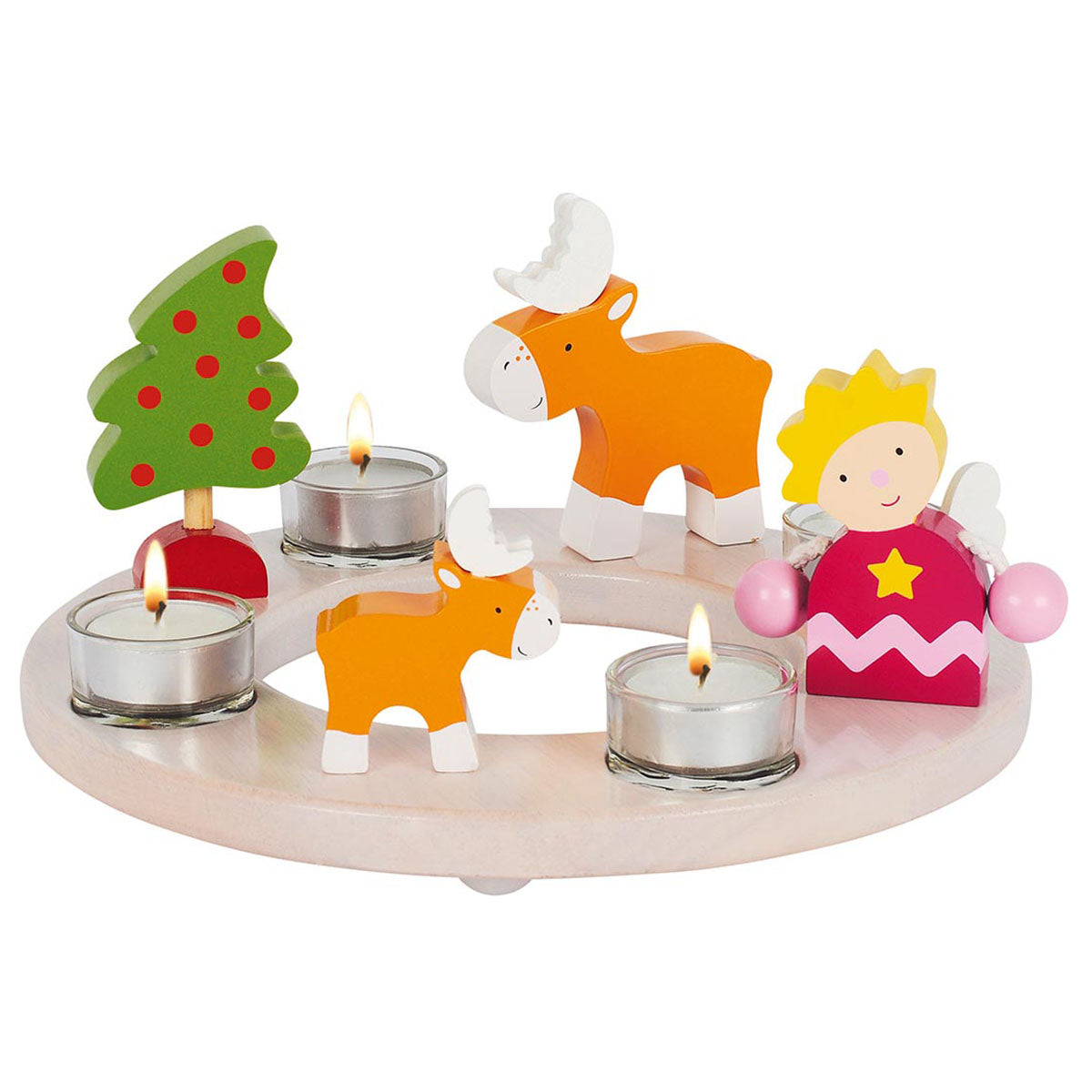 Kerzenkranz – Ostern und Weihnachten | Holz