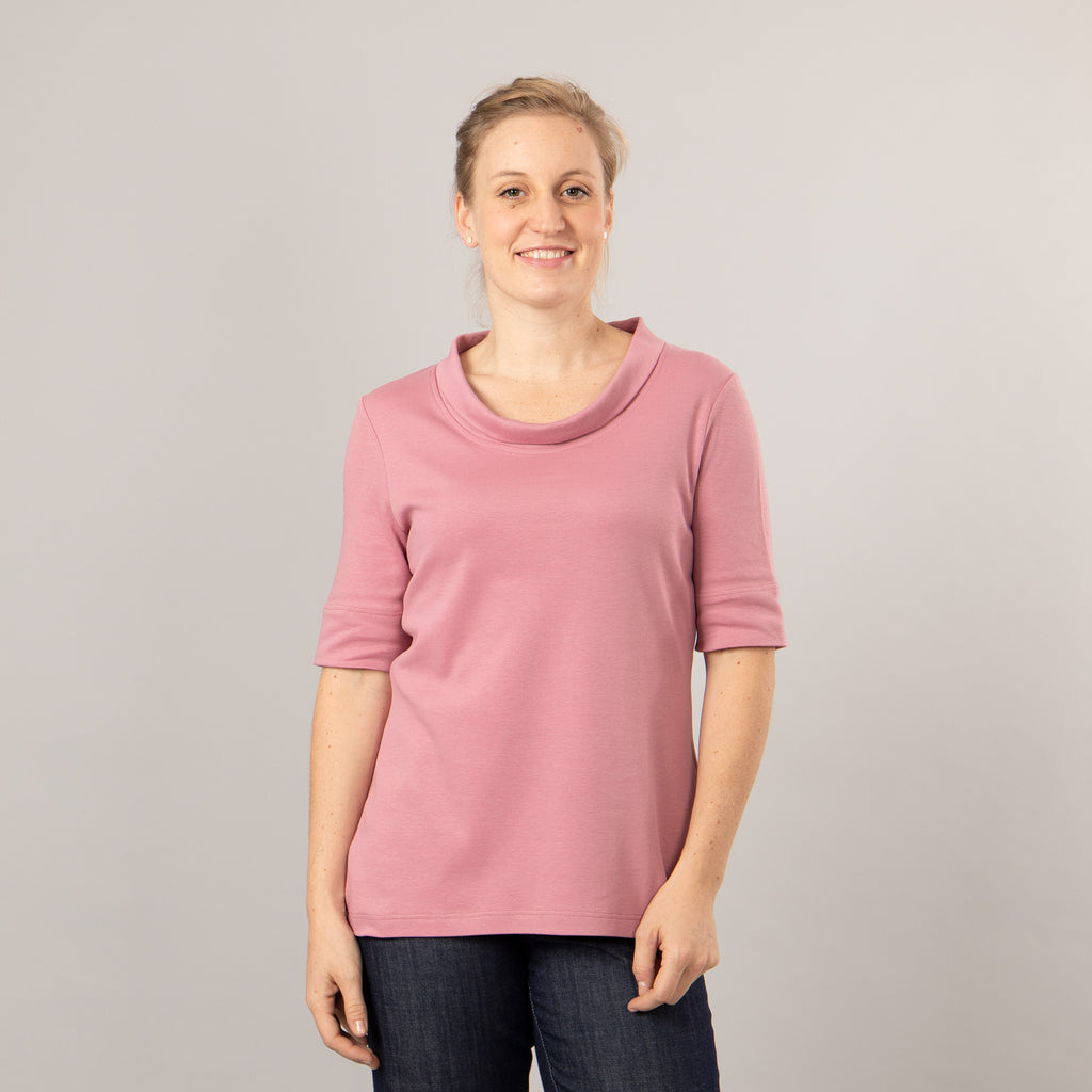 T-Shirt mit Klappkragen