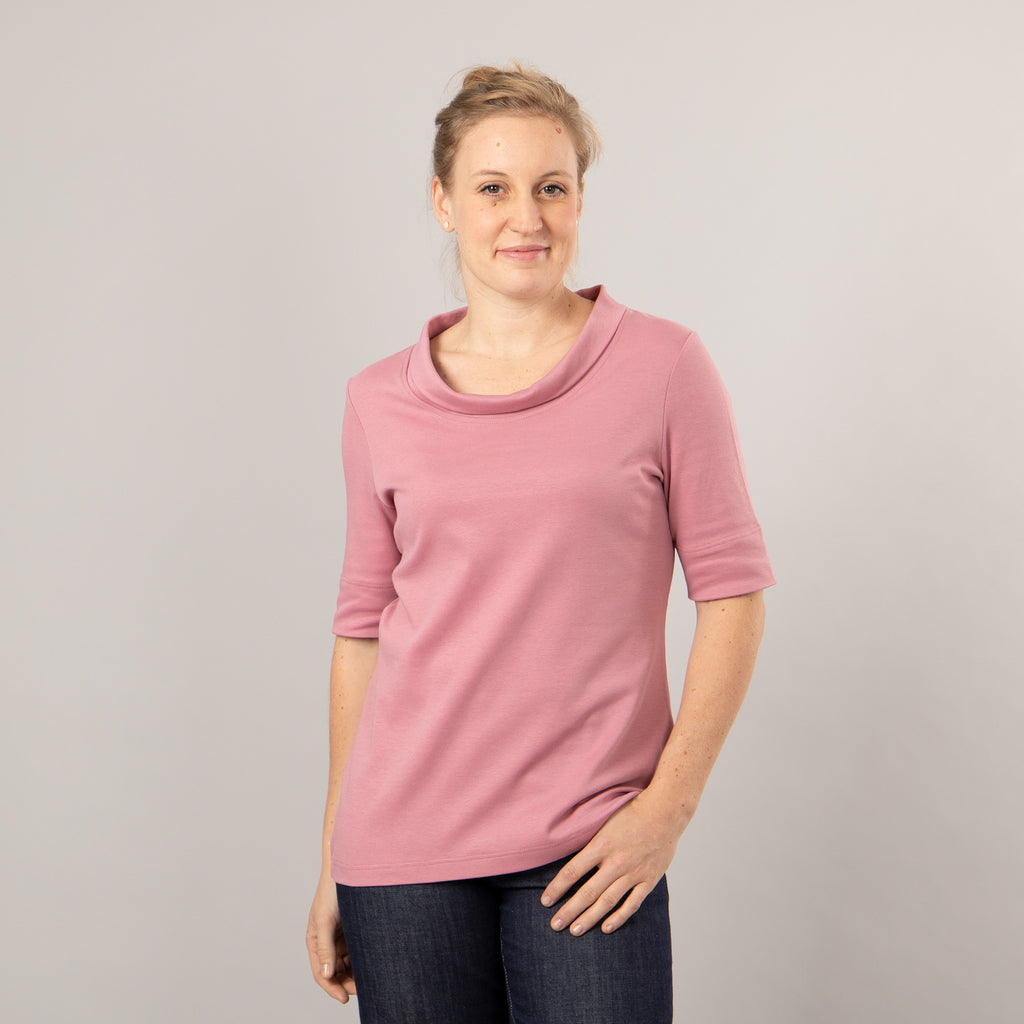 T-Shirt mit Klappkragen