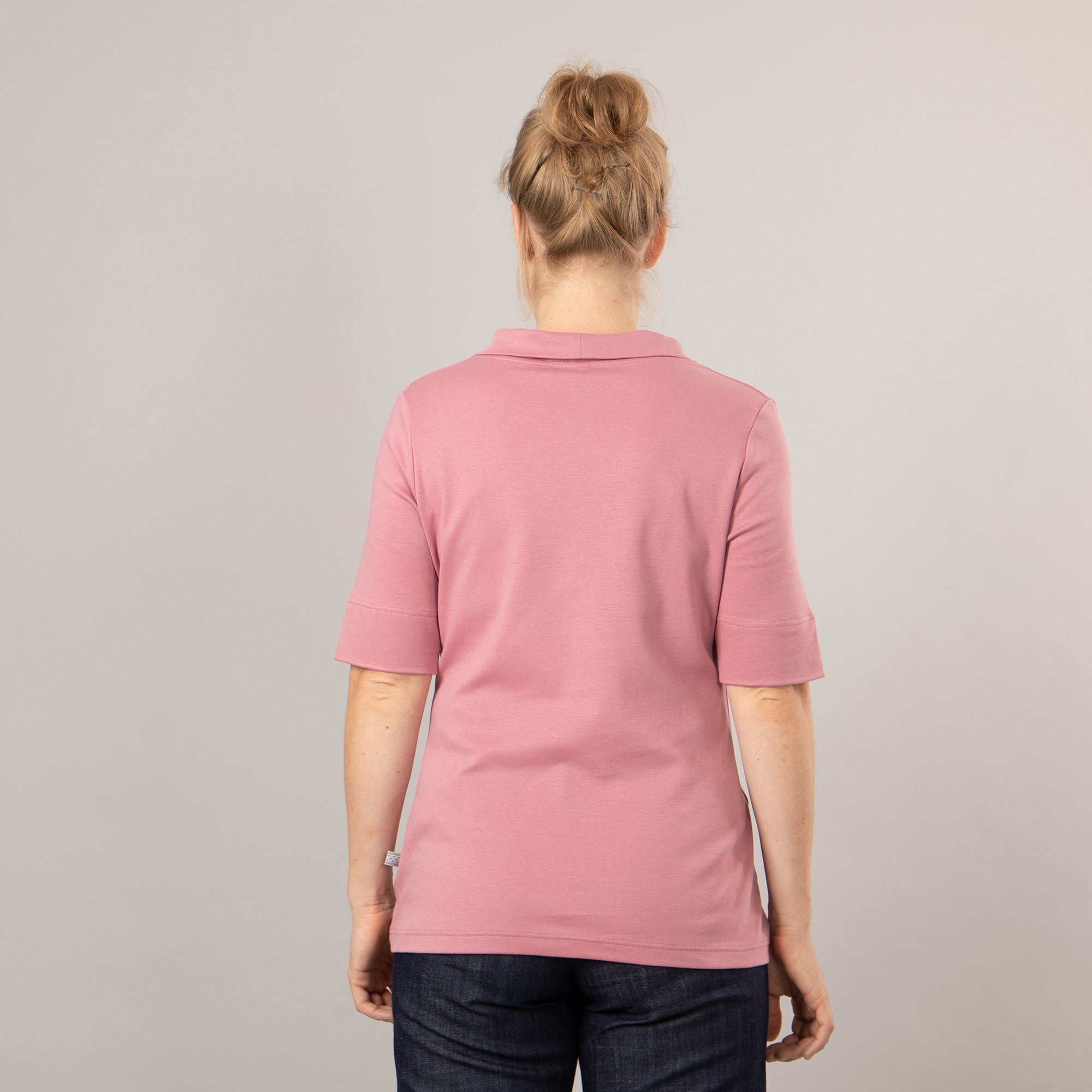 T-Shirt mit Klappkragen