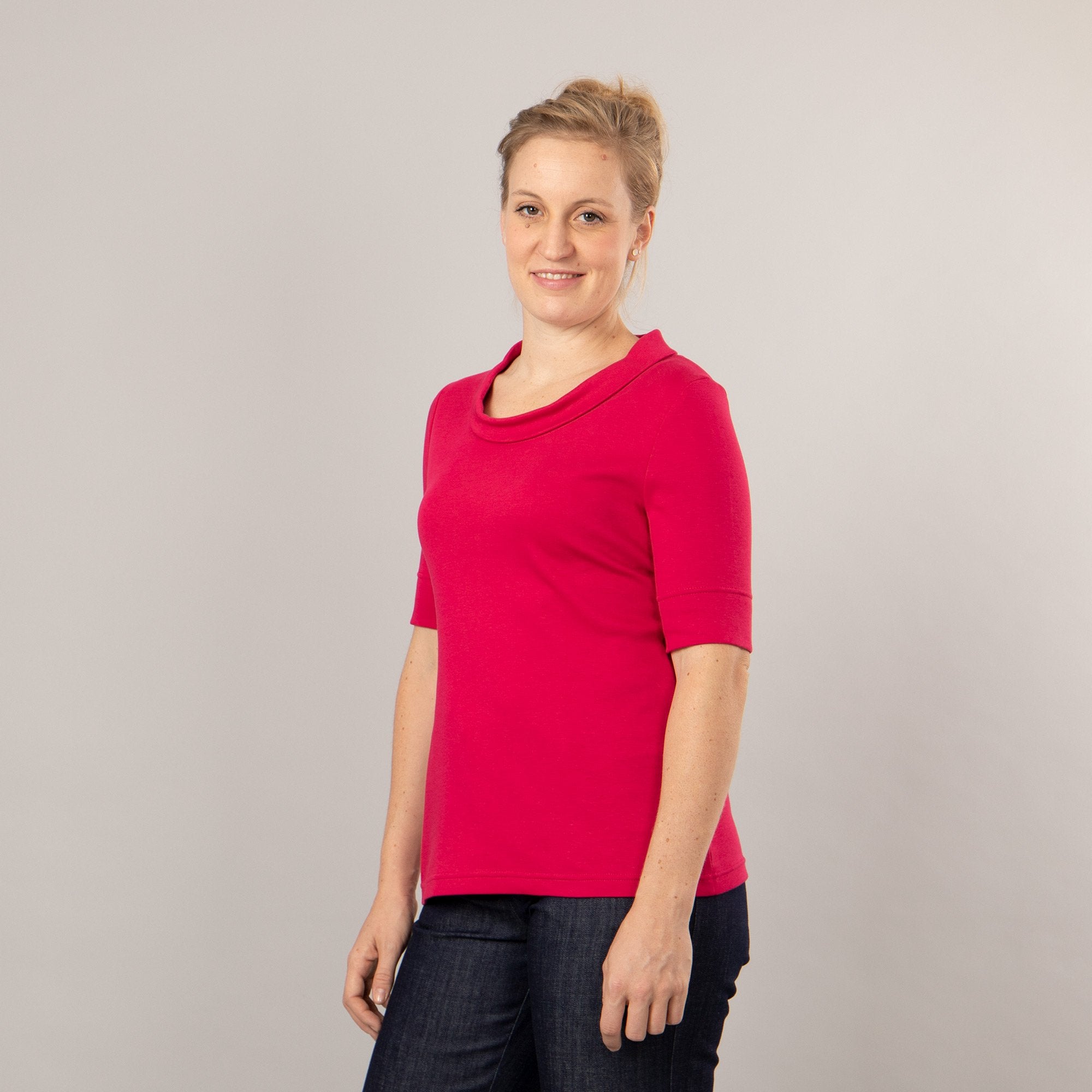T-Shirt mit Klappkragen