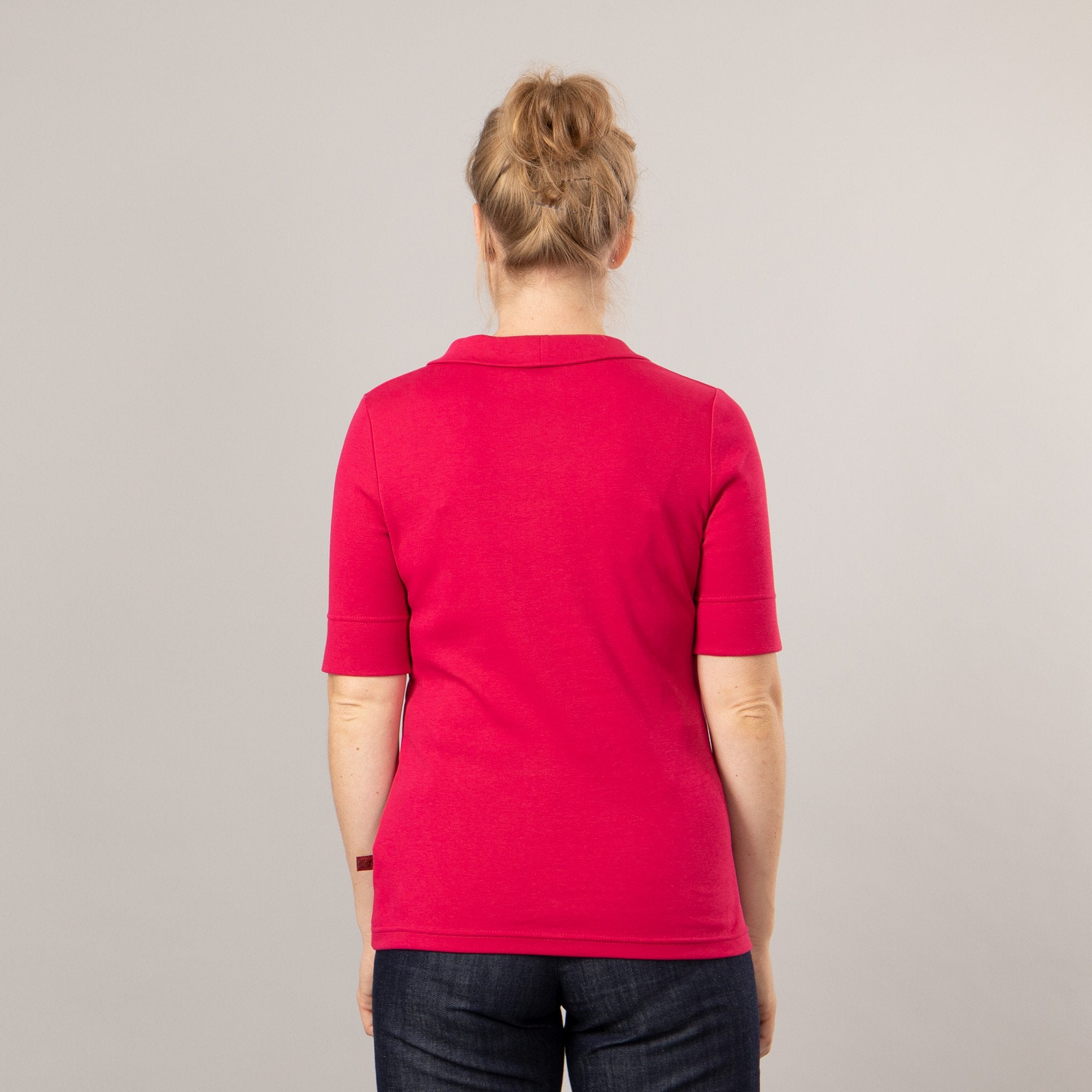 T-Shirt mit Klappkragen