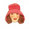 Magnet – Frau mit rotem Hut