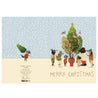 Klappkarte – Merry Christmas | Tiere am Baum