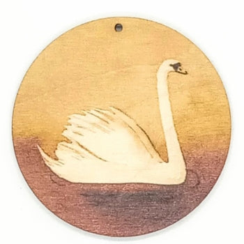 Anhänger rund – Schwan