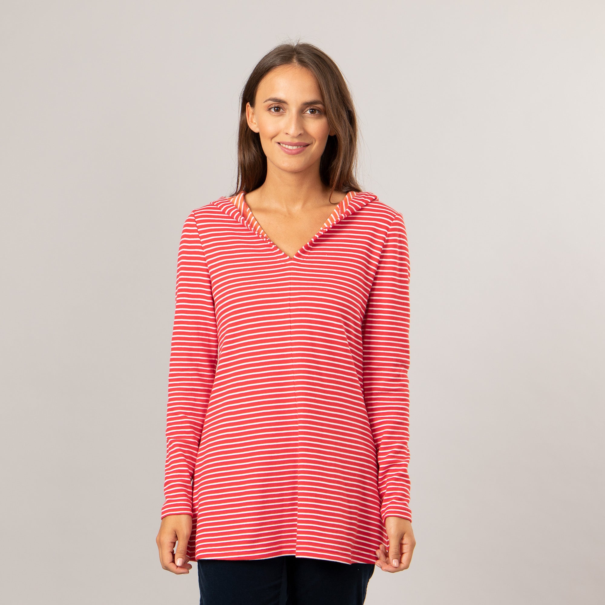 Kapuzenshirt – Ringel